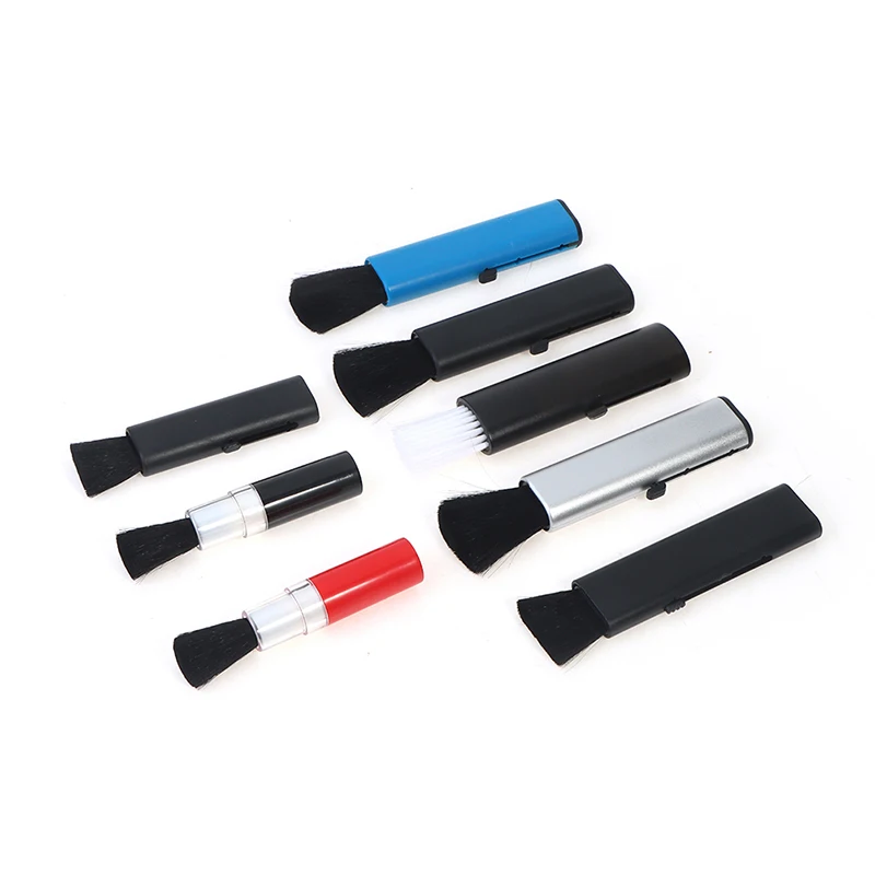 

1PC Car Conditioning Air Outlet Brush Retractable Cleaning Brush Computer Keyboard Cleaning Plastic Small Soft Brush