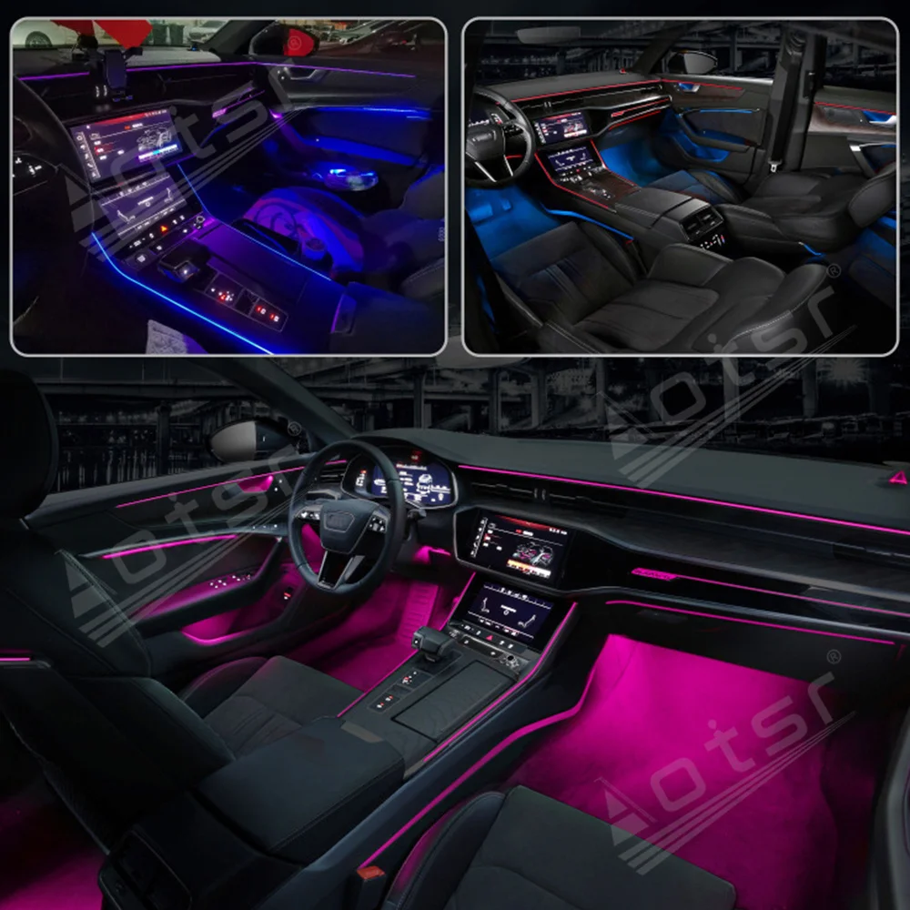 

Atmosphere Light For Audi A4L A6L A3 Q3 Q5L Q2 Q7 A5 Changeable Colors LED Door Contour Ambient Lamp Car Interior Decoration