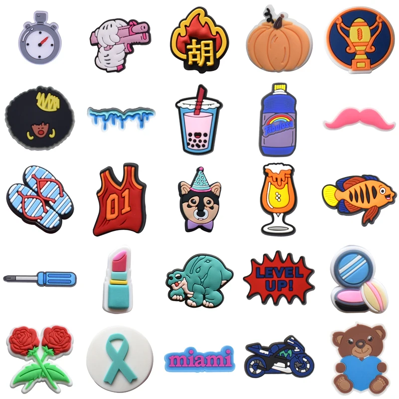 

Set Jeans Shoes Accessories Shoe Charms Boy Women Charm Girl Men Decorations for Crocs Kids Wholesale Bulk Packs Para Pins Gifts
