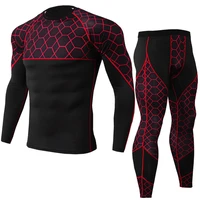 mens pro tight fitness sports training clothing stretch quick dry suit long sleeve long pants