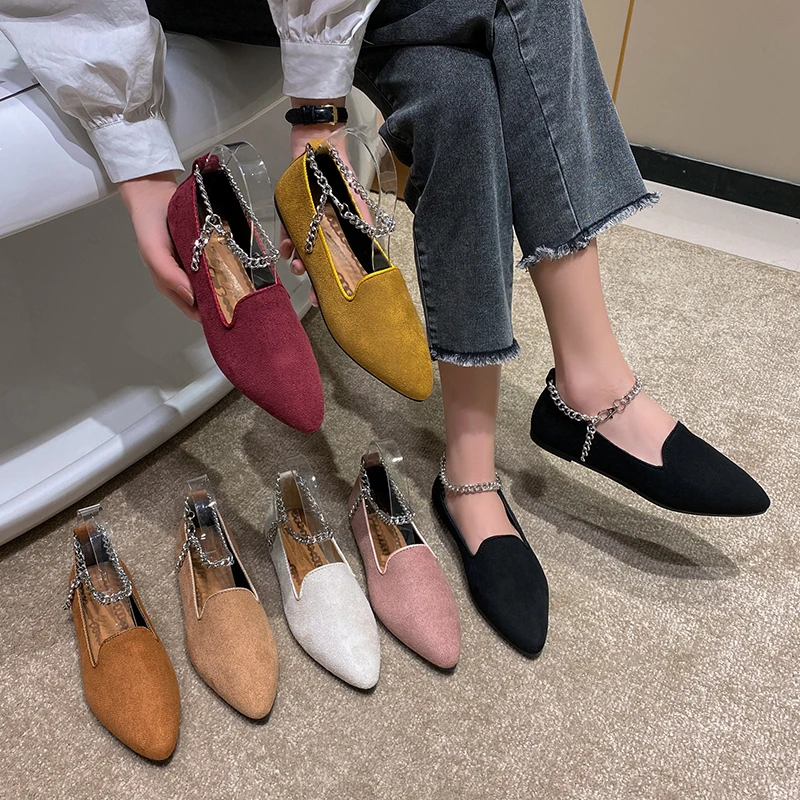 

Women's Flats Women Shoes Candy Color Woman Loafers Spring Autumn Flat Shoes Women Summer Shoes Size 35-43