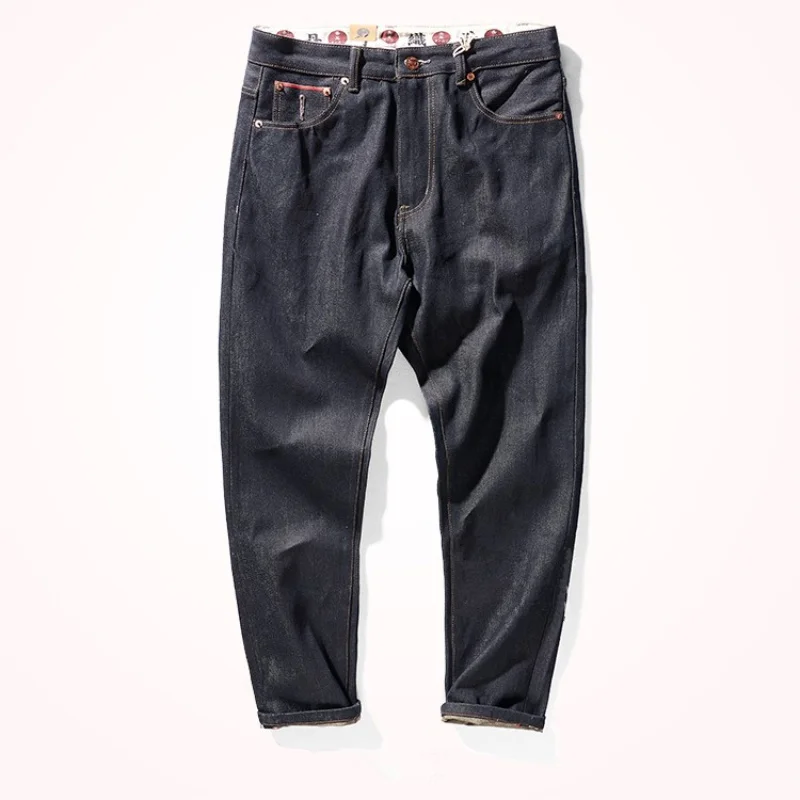

Denim Autumn Color New Primary Jeans Men 's Retro Straight -Leg Trousers