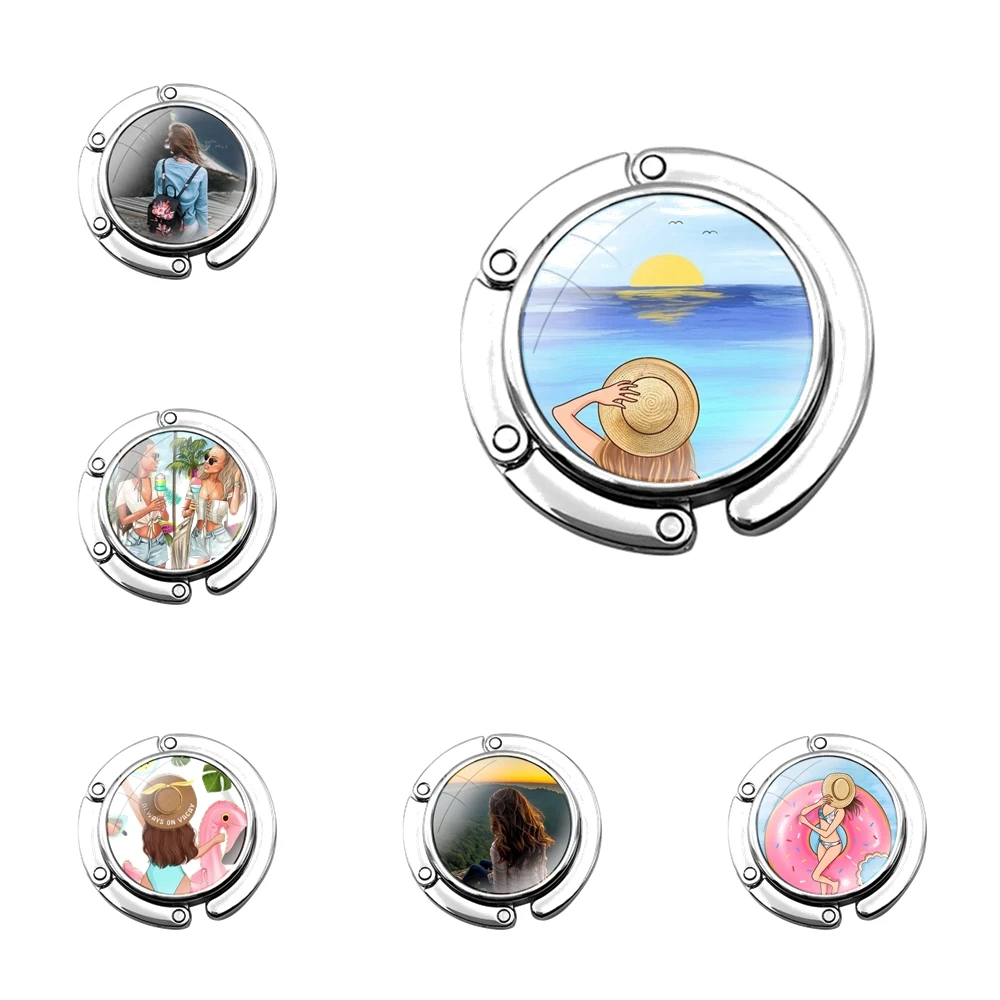 Складной крючок для кошелька Женская настольная Сумочка складной декоративный