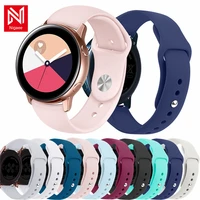 20mm 22mm silicone strap for samsung galaxy watch active 2 watch 3 45mm 42mm gear s3 watchband bracelet band for amazfit bip