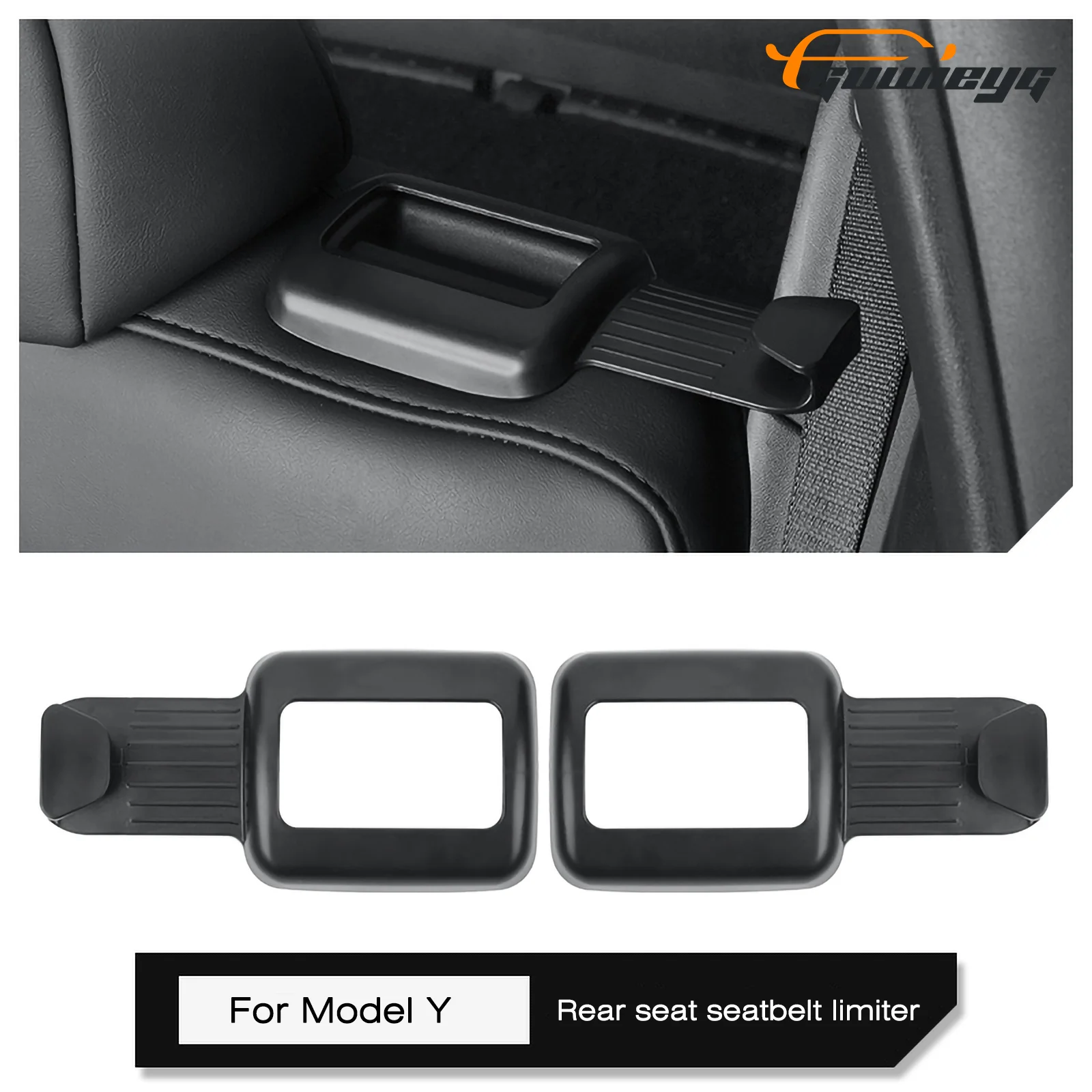 

Подходит для регулятора заднего ремня безопасности Tesla Model Y, комфортный зажим для ремня безопасности для модели Y 2021-2024 гг.