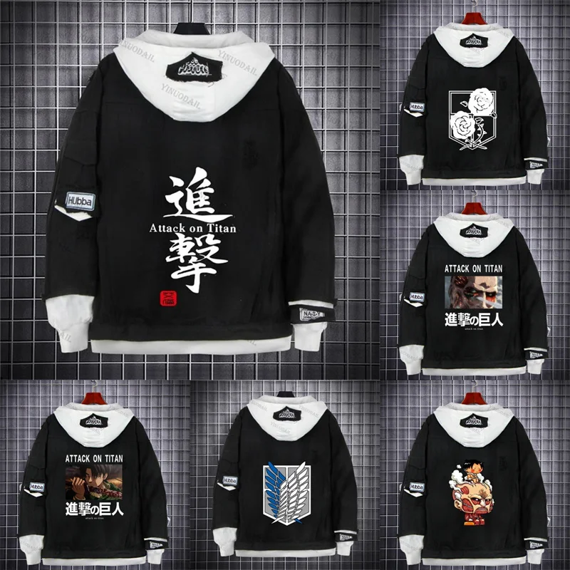 Джинсовая куртка Mikasa · Ackerman из атаки на Титанов новая уличная одежда Аниме Fifures