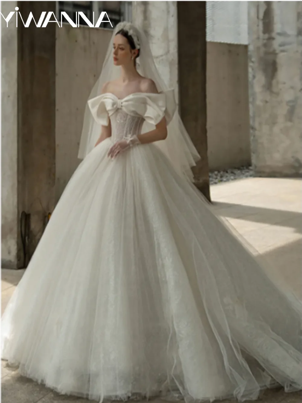 

Elegant Off The Shoulder Wedding Dress Classic Ball Gown Dress For Bride Romantic Sweetheart Neck Bridal Gown Robe De Mariée