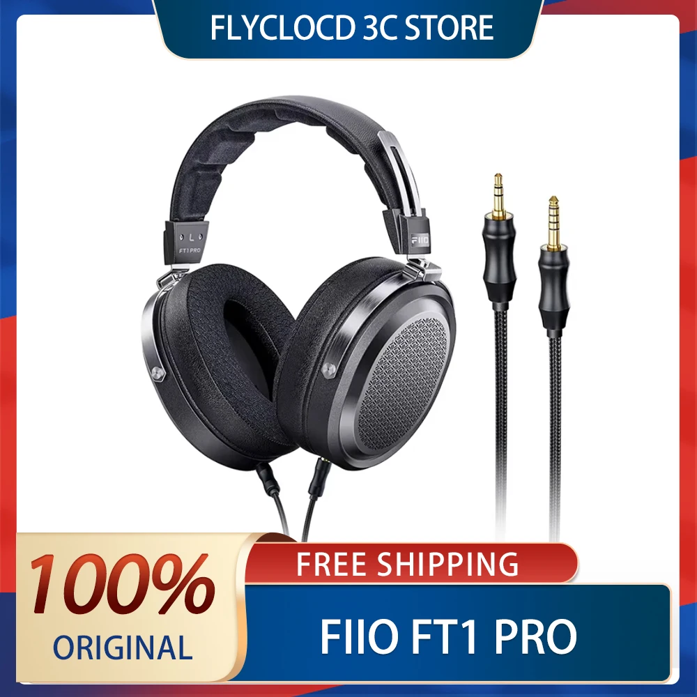 Проводные наушники Fiio FT1 Pro с открытой плоской повязкой на голову Hi-Fi 1 мкм