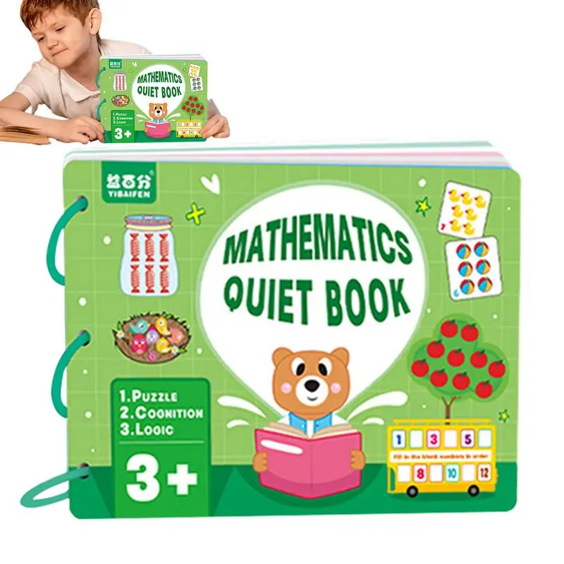 

DIY Montessori Books Montessori Activity Book Board Busy Develop Learning Skills Busy Book Travel Toys Numbers Preschool