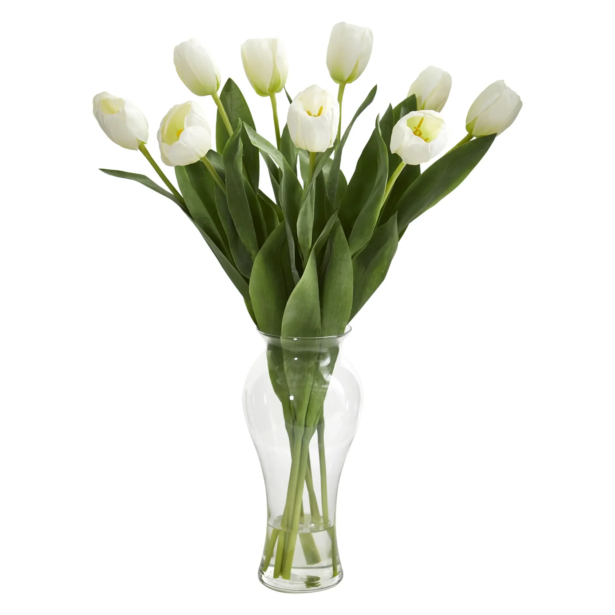 

24" Artificial Flower Arrangement with Vase, White