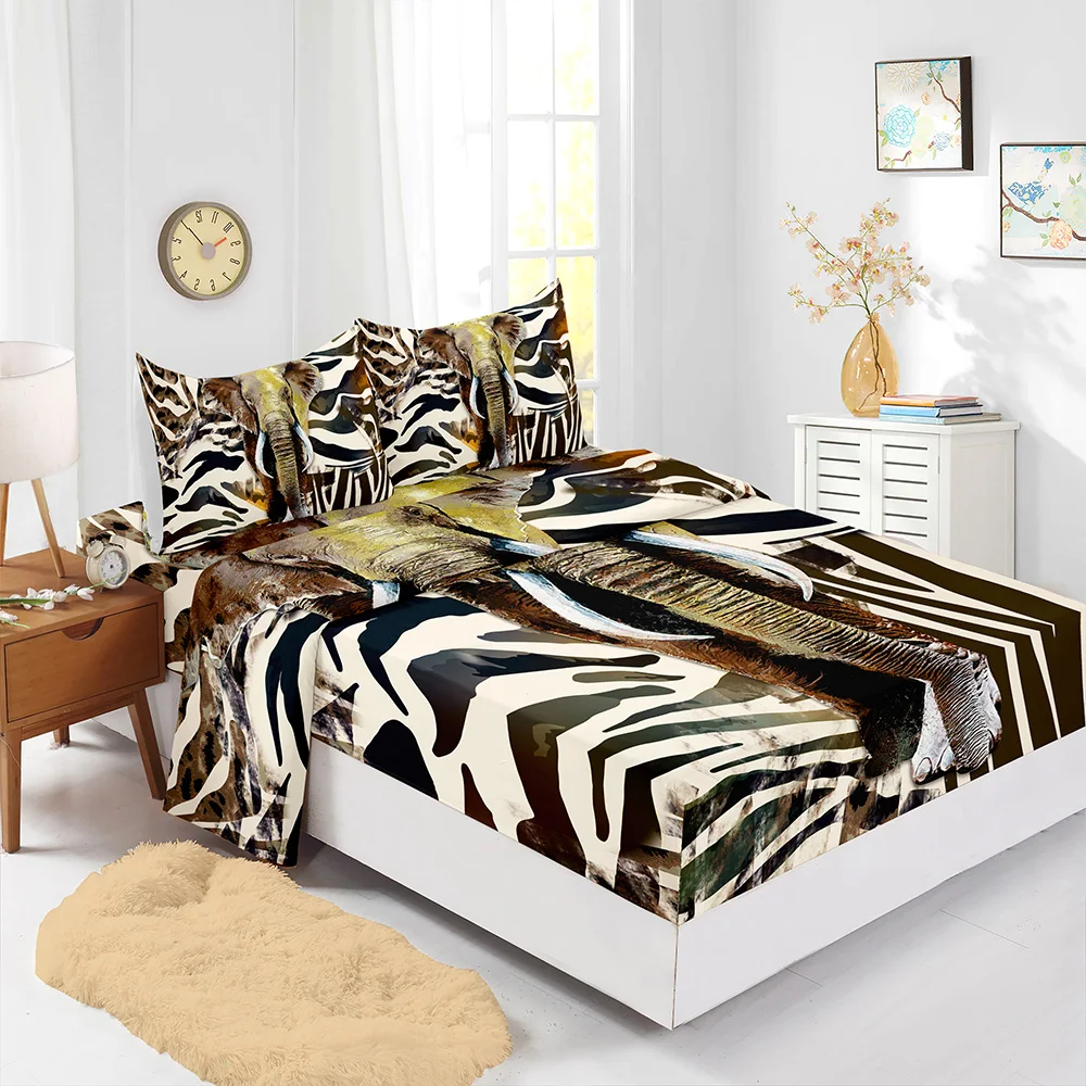 

Детский комплект постельного белья из микрофибры с принтом «Зебра»