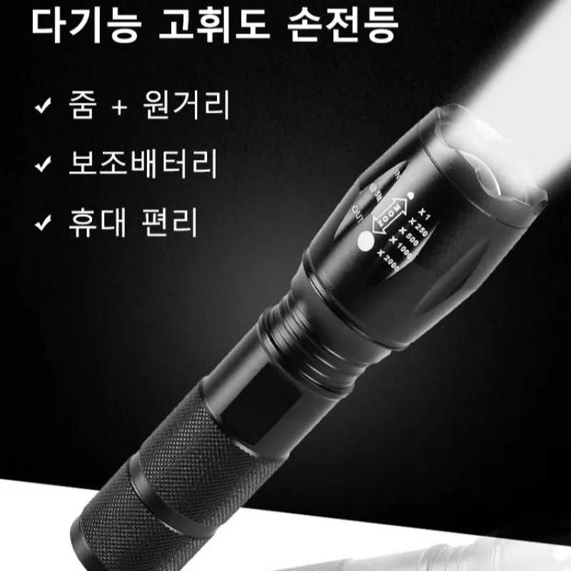 

Ultra-low USB rechargeable flashlight