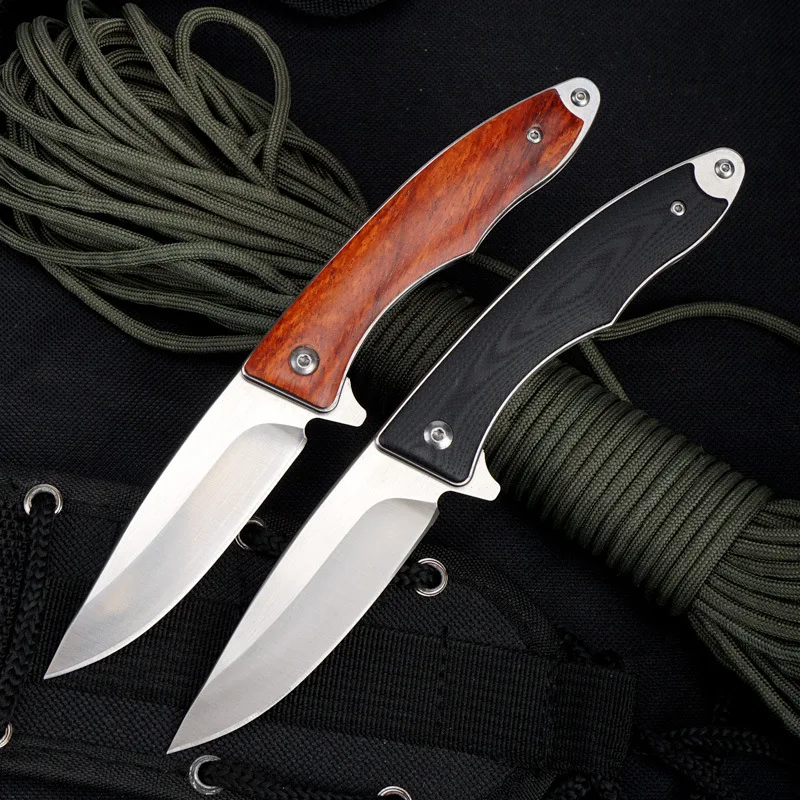 

High Quality Outdoor Tactical Pocket Folding Knife G10 Handle Hunting Survival Portable Knives EDC Tool