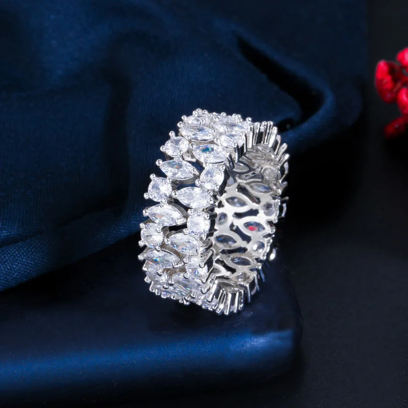 

Великолепные циркониевые круглые женские обручальные кольца для помолвки вечерние дьбы, модные ювелирные изделия, Подарок на годовщину
