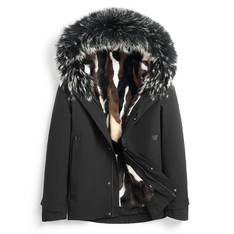 

Ceket High Hooded quality Parka 2023 Winter Jacket Mens Men Clothing Real Jackets Mink Fur Erkekler Coat Casual Clothes