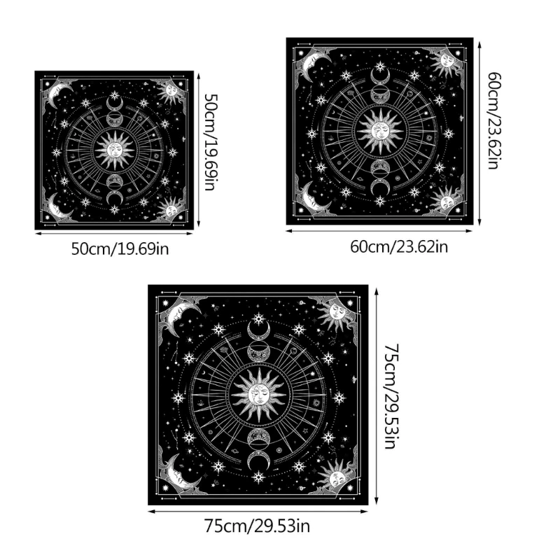 Скатерть Таро покрытие для стола оракулы коврик настольной игры квадратная