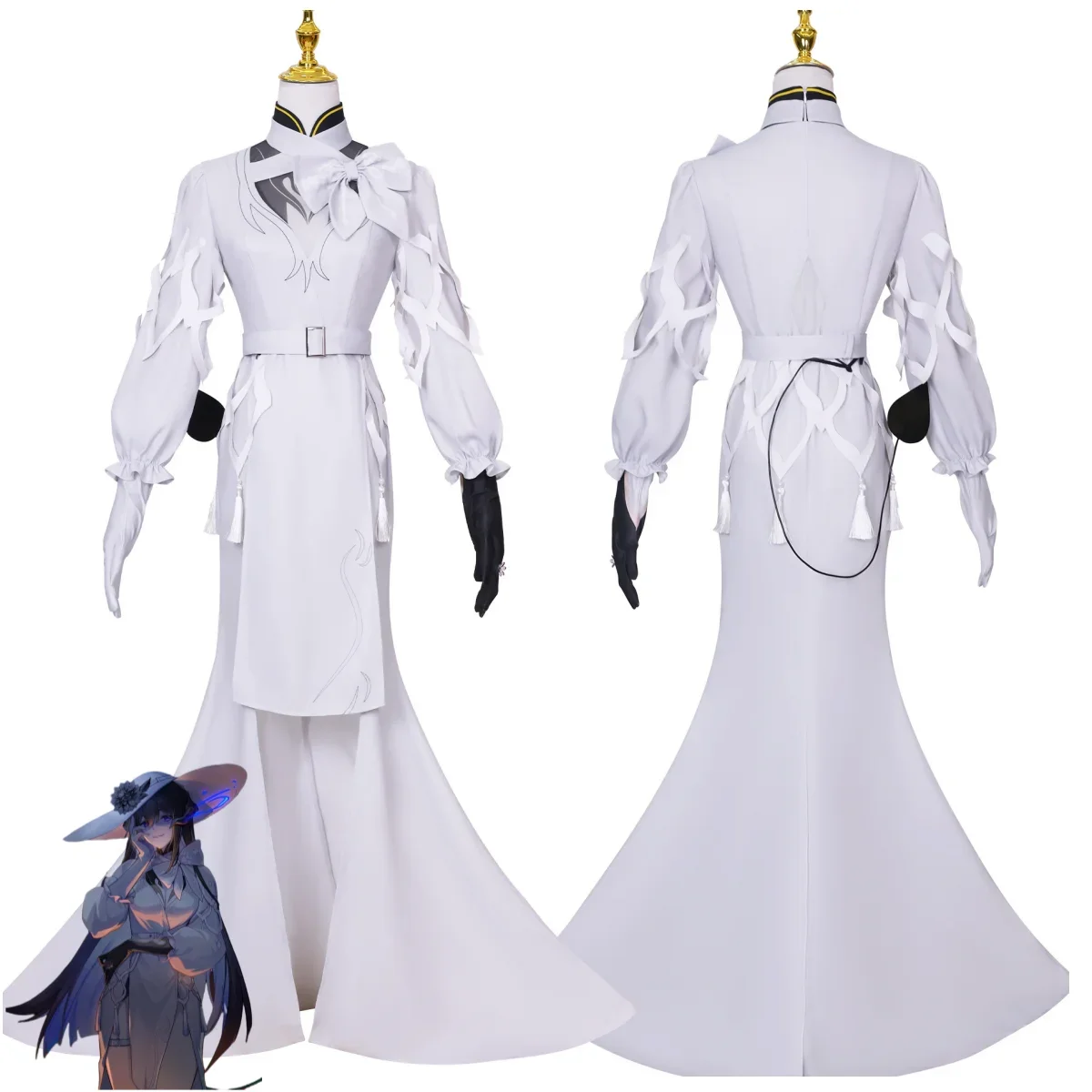 Костюм для косплея по мотивам аниме хонкай: звезда рельс Констанс