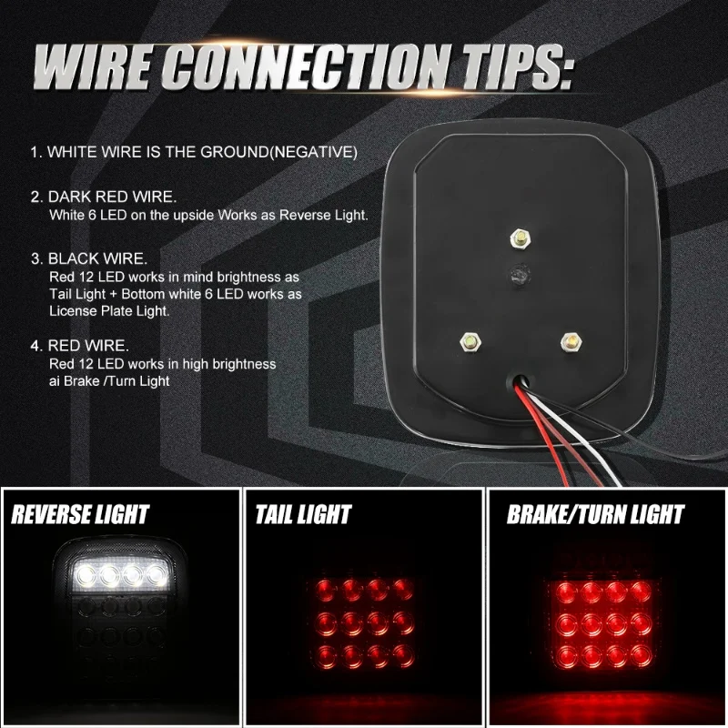 Продажа Универсальный задний фонарь для Jeep Wrangler YJ TJ CJ JK, 2 шт./компл., 16 светодиодов Дешево Универсальный задний фонарь для Jeep Wrangler YJ TJ CJ JK, 2 шт./компл., 16 светодиодов