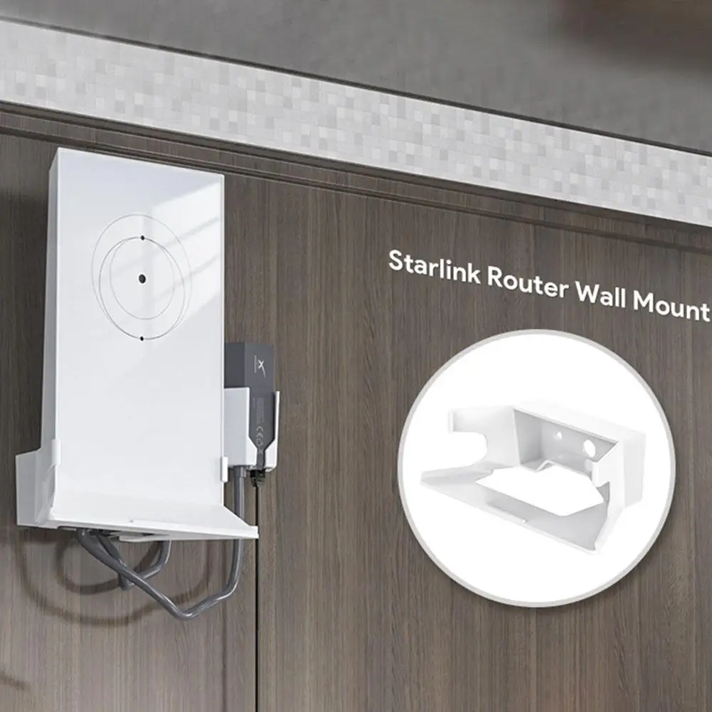  Для StarLink V2 Dishy Вертикальное плоское крепление из АБС-пластика Настенное Защита