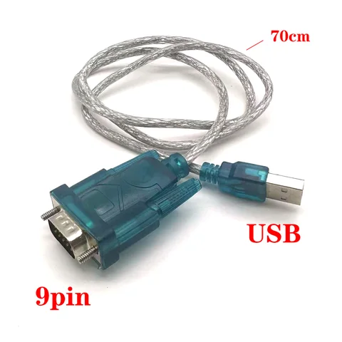 Высококачественный Переходник USB 2,0 для серии RS-232 DB9 9Pin, поддержка чипсета, кабель-конвертер USB RS232