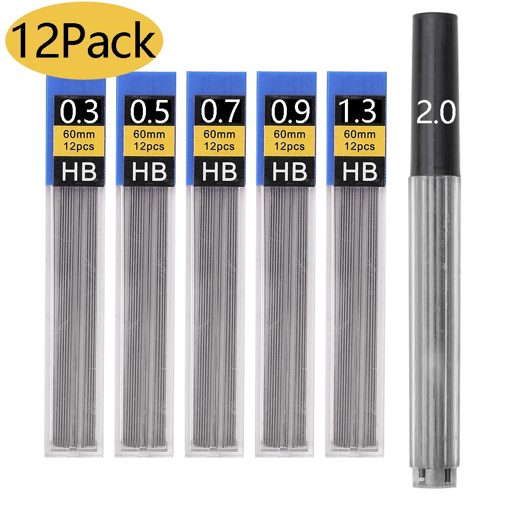 Replacement Refill Leads Hb Hardness Spare Leads 144pcs