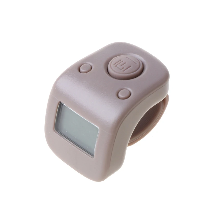 

Digital LCD Finger Ring Tally Counter 6Digit beads Prayer Counter Clicker J2FA