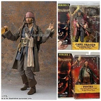 shfiguats pirates of the caribbean captain jack sparrow pintel capt teague action figure anime collectable model toy doll gifts