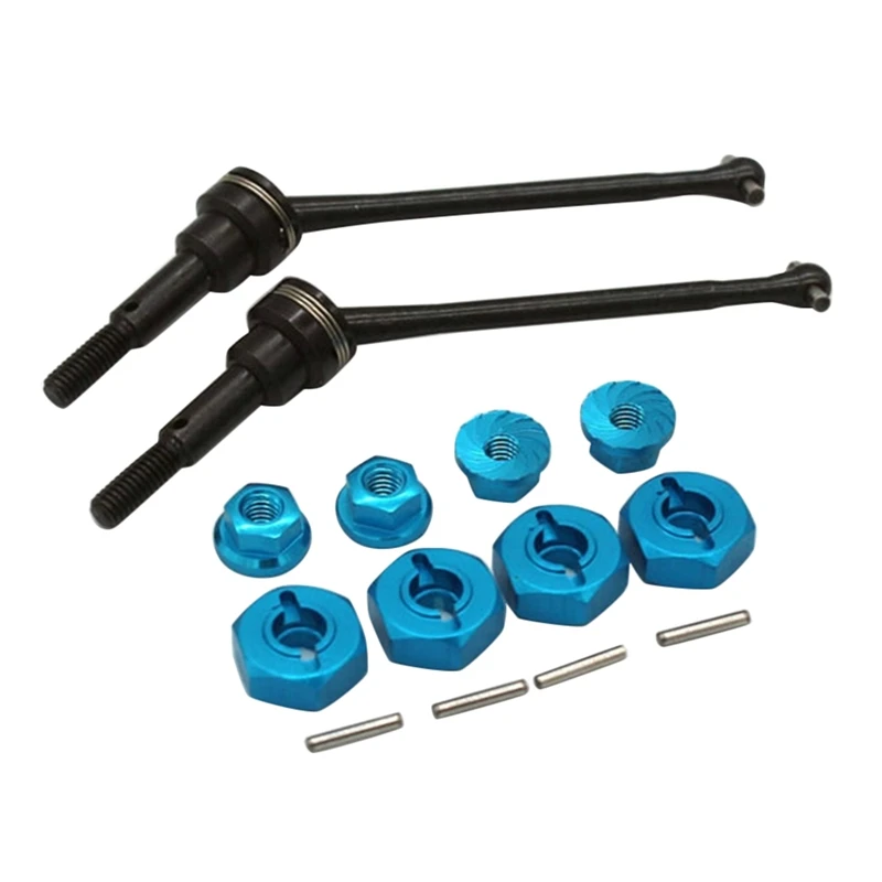 

Передний приводной вал CVD с адаптером 12 мм, гайка M4 для Wltoys 12428 12423 1/12, обновленные детали для радиоуправляемых автомобилей, аксессуары