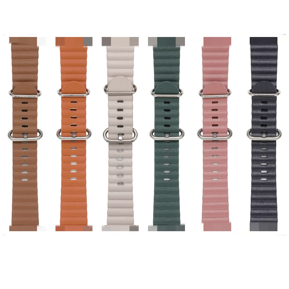 

Кожаный ремешок Wwavy для Apple Watch 1/2/3/4/5/6/7/8SE, модель для часов, размер 38/40/41/42/44/45 мм, повседневный ремешок для пар