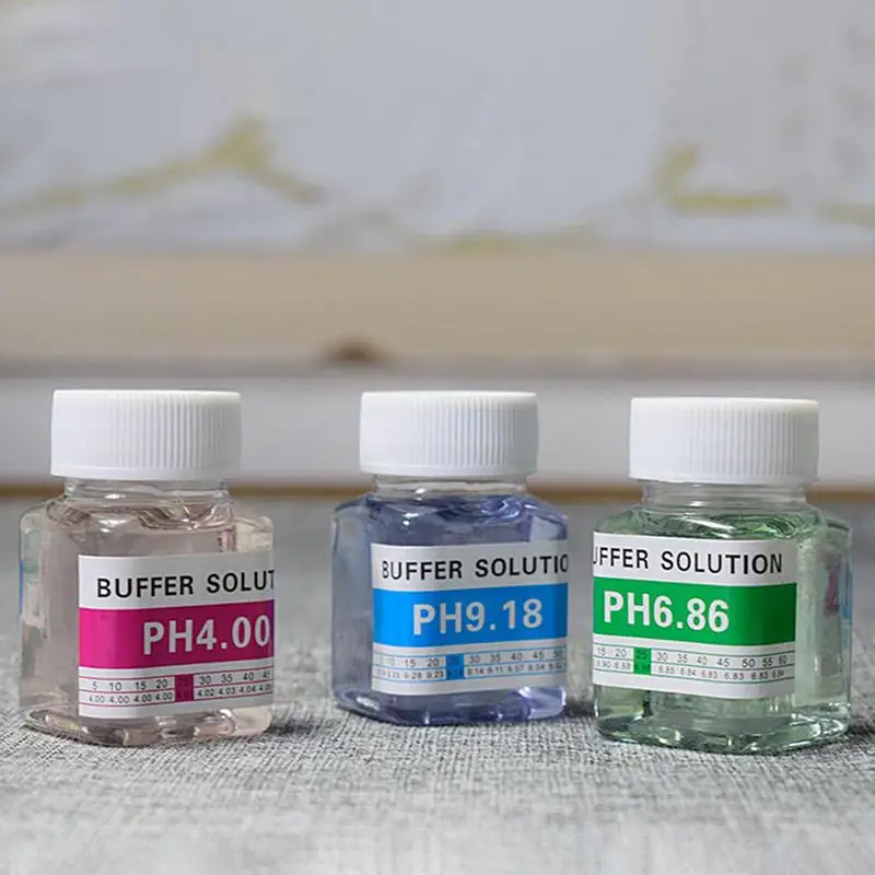 

PH Solution Buffer For PH Test Meter Digital Measurement Calibration Reusable 50 ML Bottles Of PH 4.00 6.86 9.18 For Outdoor