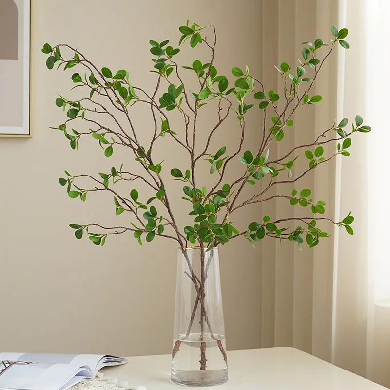 

80-106cm Artificial Green Plant High Branches Milan Leaf Fake Plants Home Garden Hotel Wedding Decoration DIY Flower Arrangement