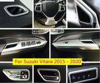 for suzuki vitara escudo 2015 2021accessories steering wheel gear armrest window lift button cover trim interior refit kit