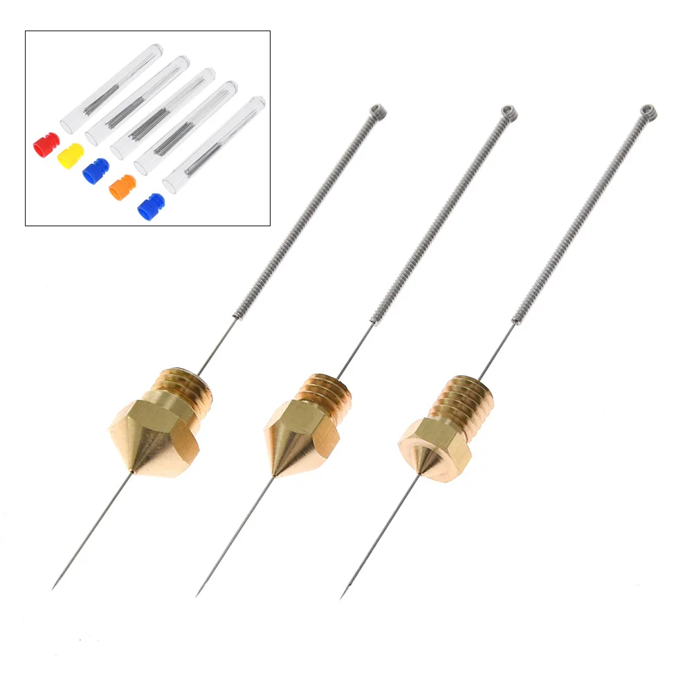 

10Pcs Stainless Steel Nozzle Cleaning Needles Tool 0.2mm 0.25mm 0.3mm 0.35mm 0.4mm Drill For CR10 V6 Nozzle 3D Printers Parts