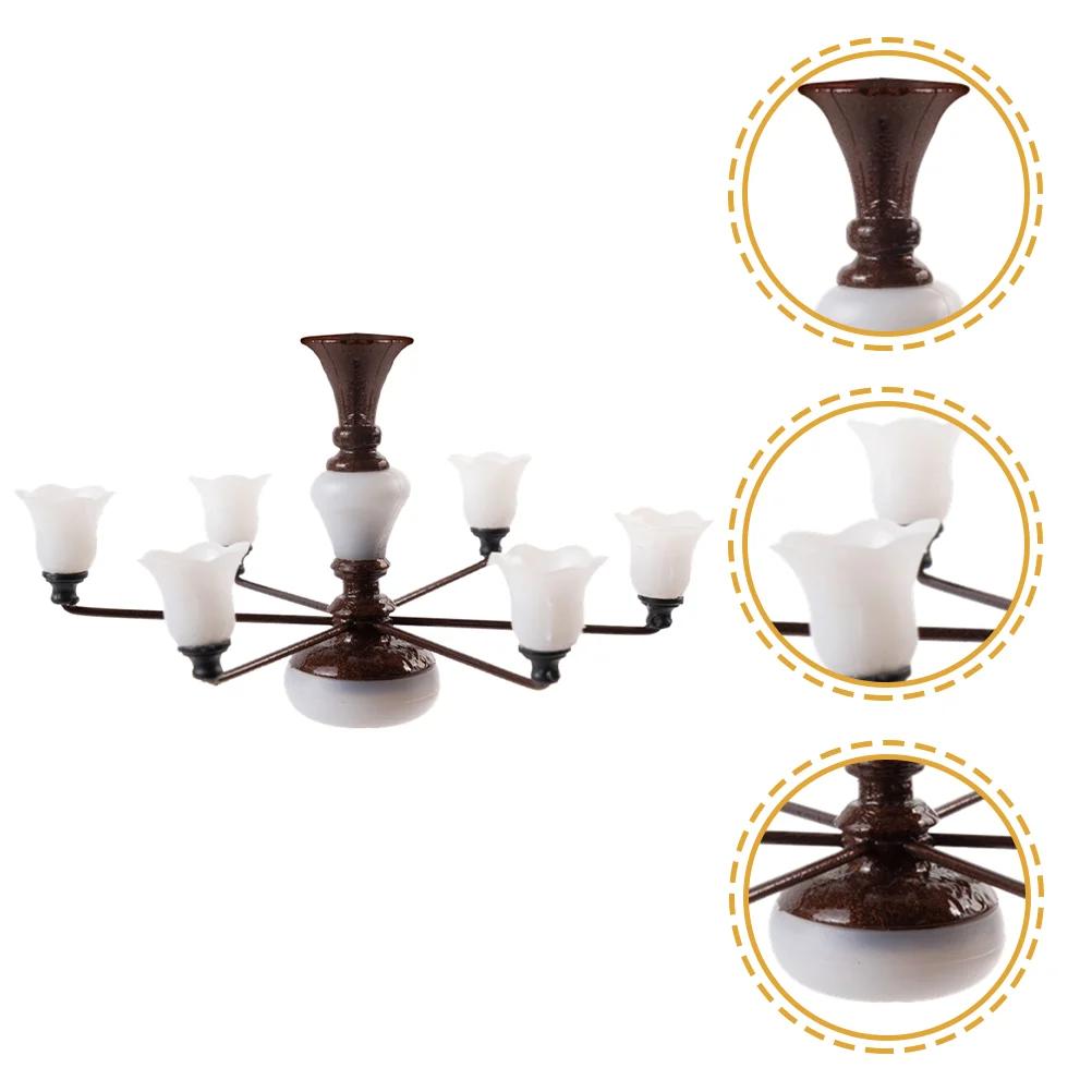 

Miniature Figurines Crafts Model Chandelier House Decorations Home Sand Table Materials