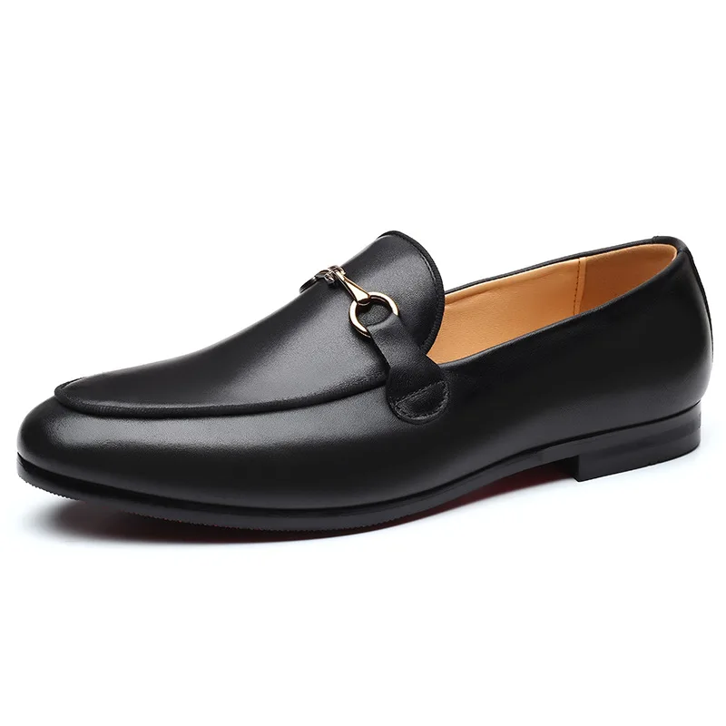 Fashion Men Casual Shoes Genuine Leather Slip-on Outdoor Loafers Moccasins Light Comfortable Driving Flats