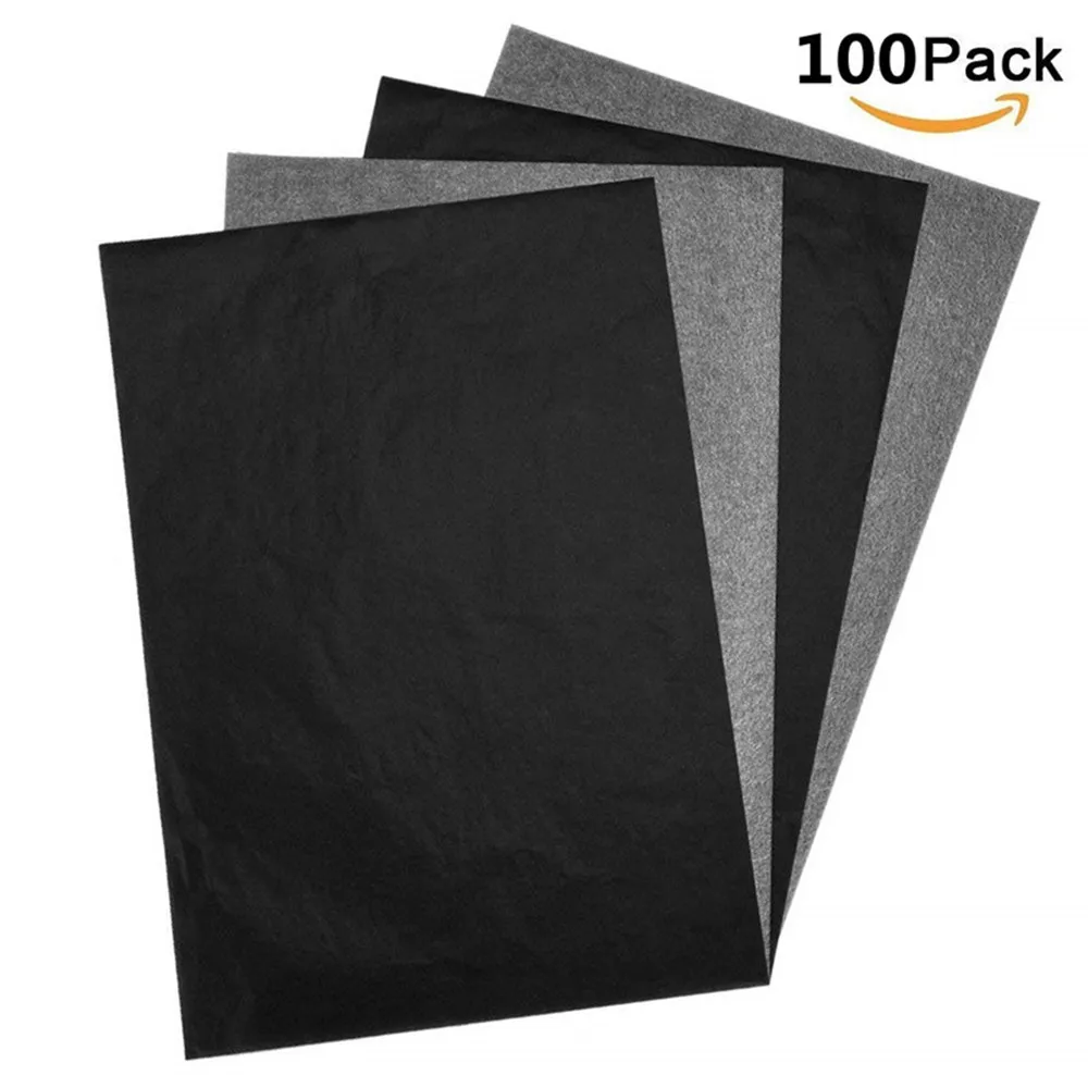 

100pcs Graphite Carbon Paper Painting Clothing Tracing Carbon Paper A4 Transfer Copy Sheets Office Supplies DIY Paper