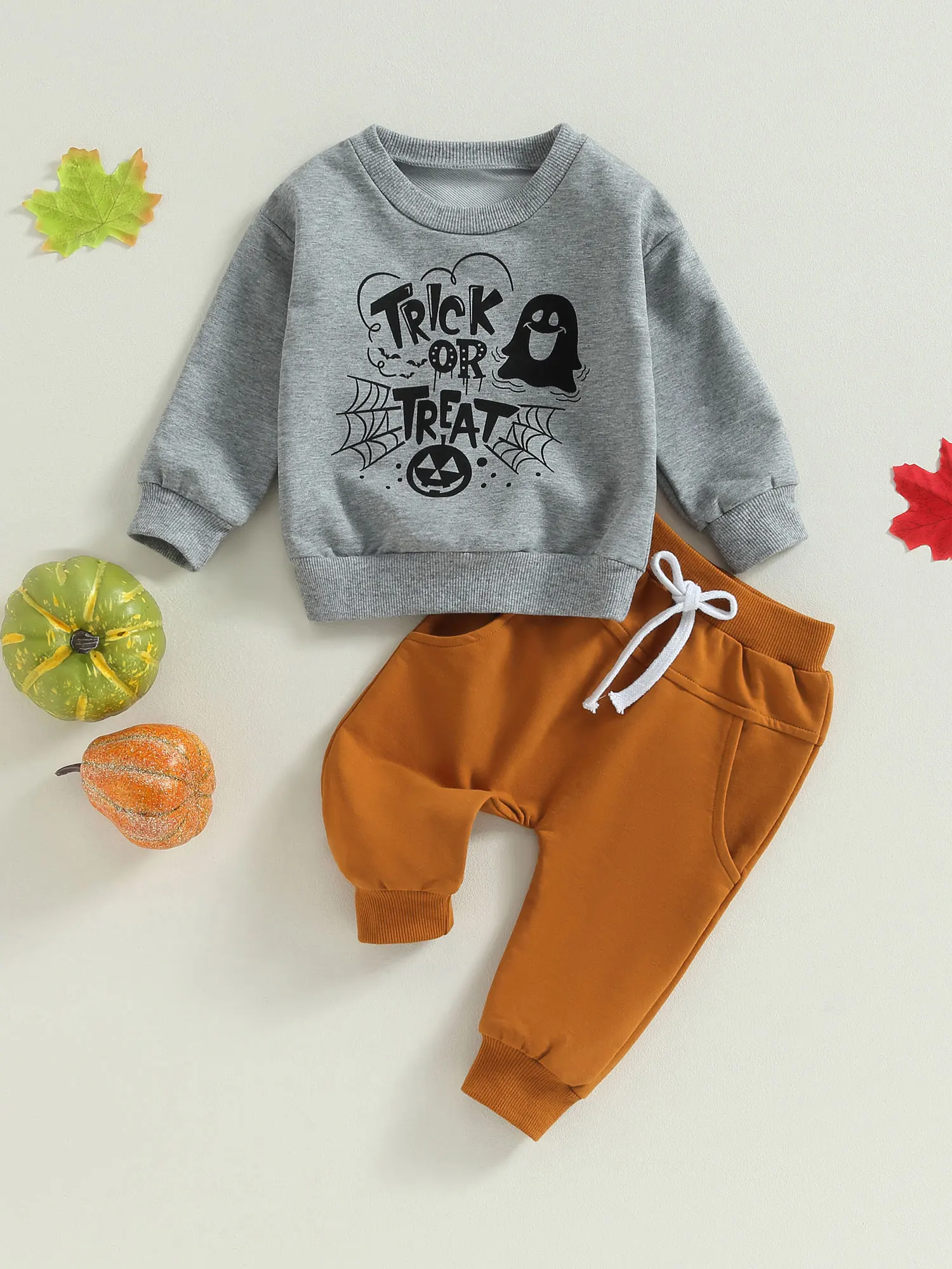 

Baby Girl Thanksgiving Outfit Infant Fall Winter Clothes Turkey Print Long Sleeve Crewneck Sweatshirt and Pant Set