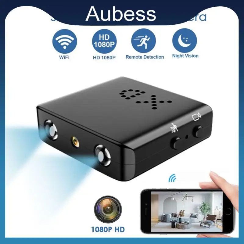 

1080p Hd Xd Mini Camera Infrared Night Vision Smallest Camera Built-in Microphone Micro Usb2.0 5pin Motion Camera Wifi Camera