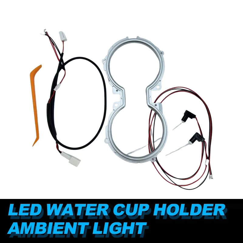 

LHR! Светодиодные центральные подстаканники для Toyota Camry 2018 2019 202 2021 2022 2023, внутренняя декоративная атмосфера, ледяная синяя лампа