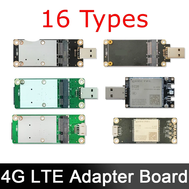 4G LTE Industrial Mini PCIe To USB Adapter W/SIM / UIM Card Slot for WWAN/LTE 3G/4G Wireless Module