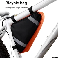 bicycle bag waterproof triangle bike bags front tube frame bag mtb mountain bike triangle pouch frame holder bike accessories