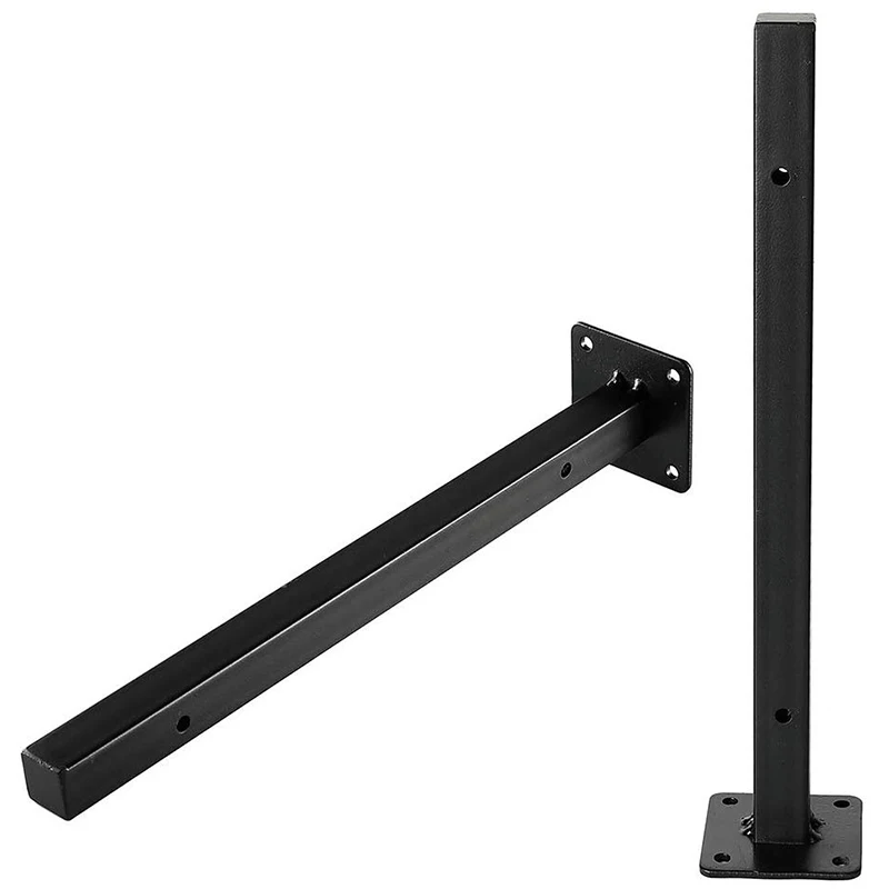 

Heavy Duty Floating Shelf Brackets-300 mm Blind Industrial Metal Shelf Supports Wall Mounted Concealed Hardware Brace for DIY