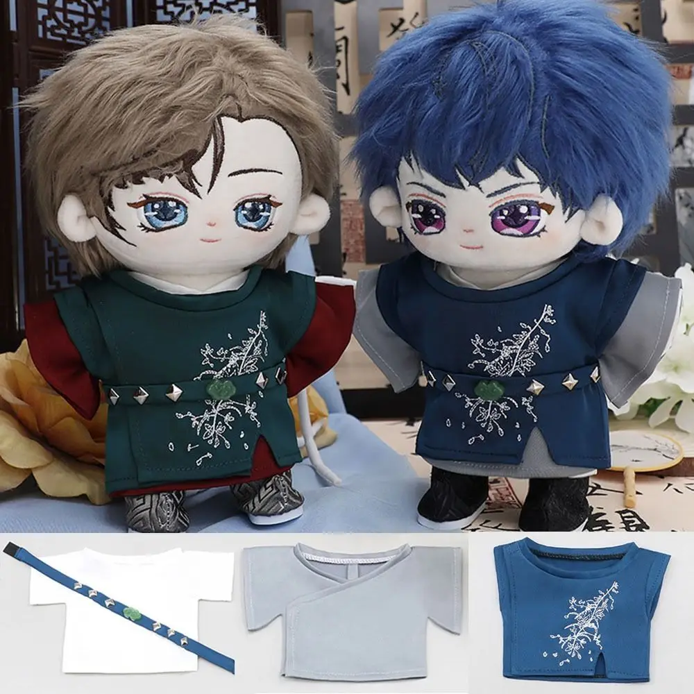 

Кимоно для мальчиков и девочек в китайском стиле, юката для кукол, игрушек «сделай сам», хлопковая одежда для кукол под старину, аксессуары для игрушек, 20 см