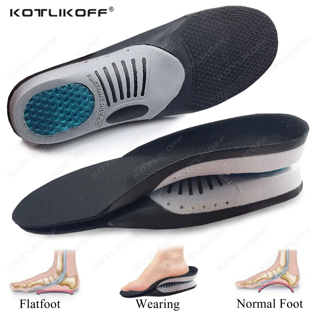 

New Orthopedic Insoles Orthotics Flat Foot Health Sole Pad For Shoes Insert Arch Support Pad For Plantar Fasciitis Feet Care