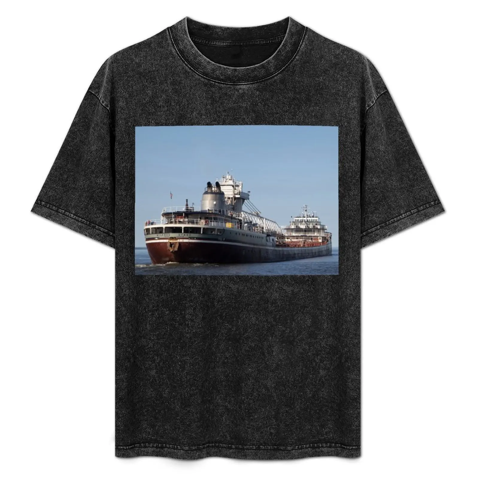 Футболка Wilfred Sykes Lake Freighter подарки для парня рубашки с рисунком возвышенные мужчин