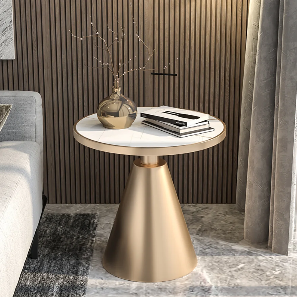 

Luxury Round Sofa Side Table Bedroom Simple Minimalist Coffee Tables Round Hospitality Table Basse Dinning Table Set Furniture