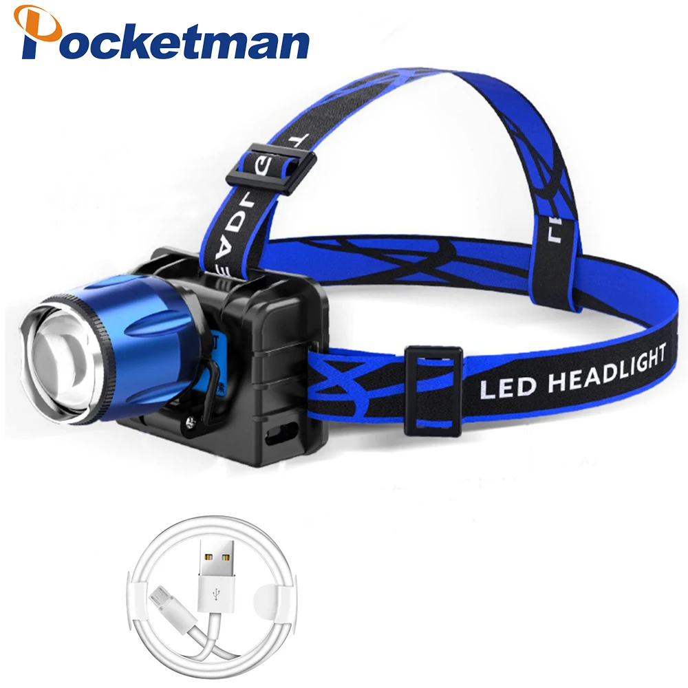 

Налобный фонарь POCKETMAN фиолетовый с датчиком УФ