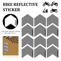 12 pcs unique 3d bike reflective stickers rim frame wheel safety warning stickers mountain bike road bike scooter accessories