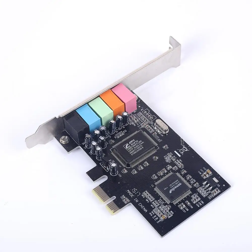 

3D Stereo Surround PCI-E Internal Sound Card Built-In 5.1 Channel CMI8738 Chipset Audio System Digital PCI Express PC Sound Card