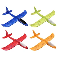 diy foam airplane toys outdoor sports toys led airplane toys for children foam hand throwing aircraft planes fly roundabout toys